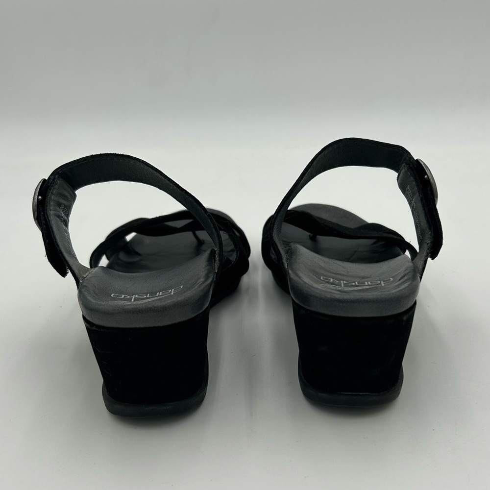 DANSKO Women's Aubree Black Nubuck Wedge - Picture 5 of 7